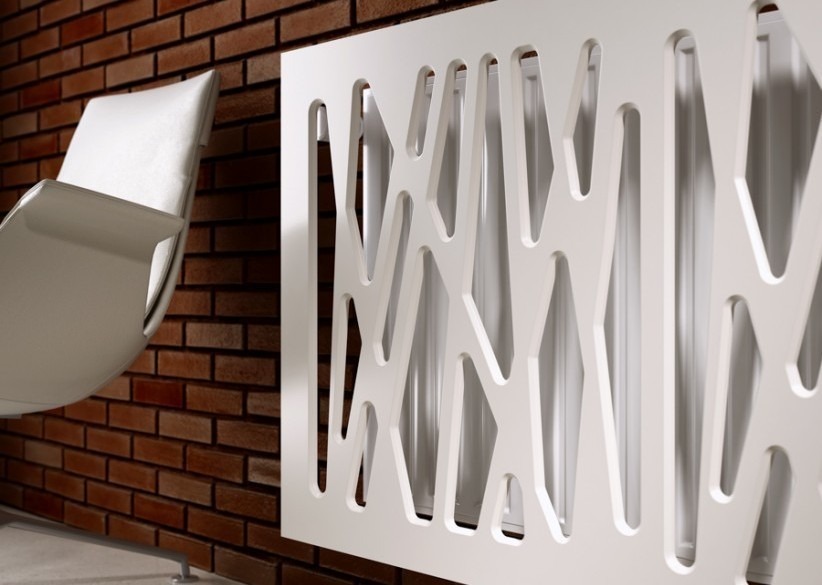 biała osłona grzejnika