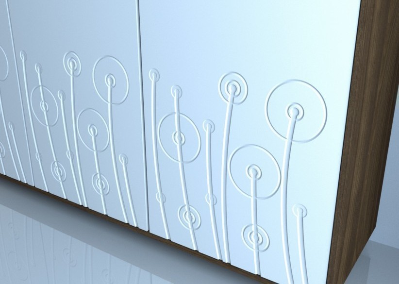 biały panel dekoracyjny